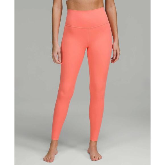 EUC Lululemon Align High-Rise Pant 28” Raspberry Cream Sz 8 Butter Soft Leggings - Picture 1 of 16